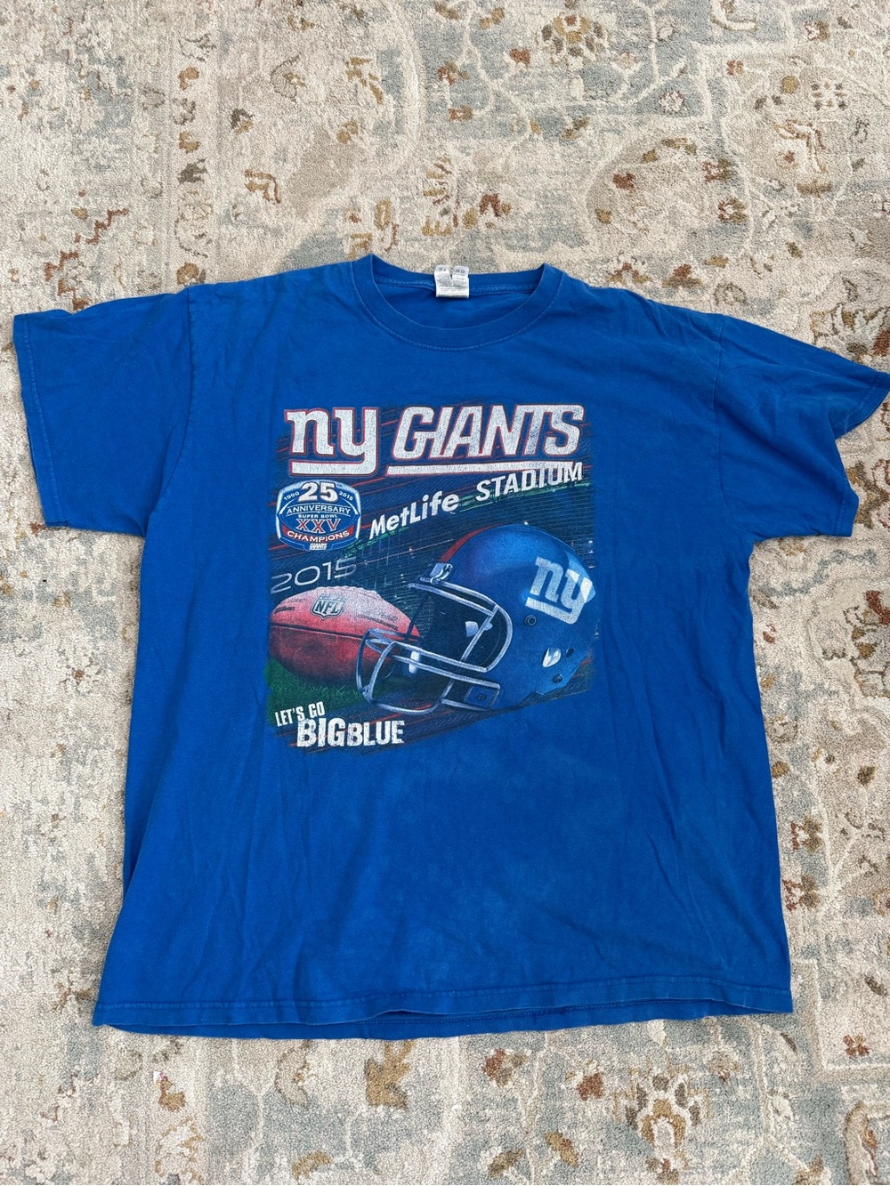 Fruit of the Loom Blue Heavy Cotton Crew Neck Tee
